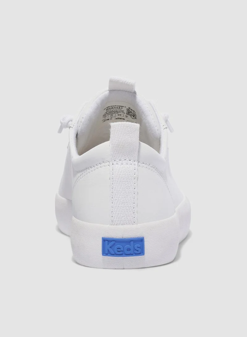 كيدز كيدز سنيكرز نسائي جلد أبيض سهل الارتداء